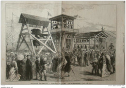 Exposition Universelle - Les Cloches Au Champs-de-Mars - Page Original - 1878 - Documents Historiques