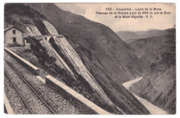 LIGNE DE LA MURE - Passage De La Rivoire à Pic De 300m Sur Le Drac  - La Mure