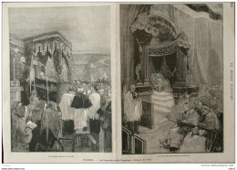 Orléans - Les Funérailles De Mgr Dupanloup - Page Original - 1878 - Documents Historiques