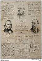 M. Valette, Prof. De Droit Civil - Le R. P. Boré, Mort à Paris - Colonel Denfert-Rochereau - Page Original 1878 - Documents Historiques