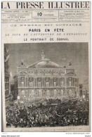 Paris En Fête - Aspect De L'Opéra Et Du Boulevard Le Soir Du 1er Mai -  Page Original - 1878 - Historische Dokumente