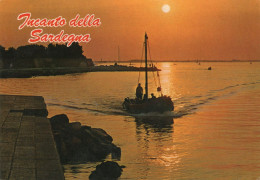 CARTOLINA 1980 ITALIA SALUTI SARDEGNA TRAMONTO Italy Postcard ITALIEN Ansichtskarten - Nuoro