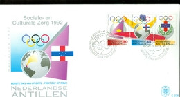 E236 *  FDC Nederlandse Antillen - Antilles 1992 * Olympic Games Barcelona - Curaçao, Antille Olandesi, Aruba