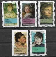 France 2012  Oblitéré Autoadhésif  N° 674 - 678 - 679 - 681 - 683    "  Portraits De Femmes  Dans La Peinture  " - Used Stamps