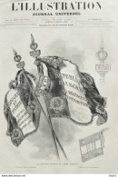 Les Nouveaux Drapeaux De L´armée Francaise - Fahnen Der Franz. Armee - Page Original - 1879 - Documenti Storici