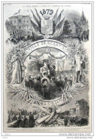 Ville De Sceaux - Fête En L´honneur De Florian -  Page Original 1879 - Historische Dokumente