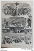 La Neige à Paris Le 23 Et Le 24 Janvier 1879  - Page Original - 1879 - Documenti Storici