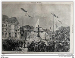 Les Fêtes De Nancy - Inauguration Du Chateau D´eau - Page Original - 1879 - 2 - Documents Historiques