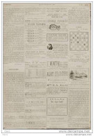 Échecs - Problème N° 488 Par Cyril Pearson - Schach - Chess - Page Original 1879 - Documents Historiques