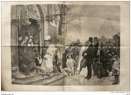 Un Heureux Présage - Tableau De M. Grison - Page Original 1879 - Documenti Storici