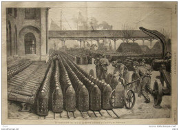 La Fabrication Des Obus De  La Marine Anglaise à L'arsenal De Woolwich - Page Original - 1879 - Documenti Storici