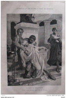 La Mort De Démosthène -   Tableau De M. Bramtot - Page Original - 1879 - Documenti Storici