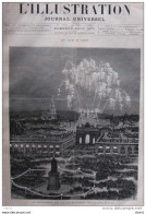 Le Feu Artificie Tiré Sur L'arc De Triomphe, Dans La Soirée De 3 Août - Page Original - 1879 - Documentos Históricos