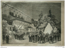 Décoration Du Jardin - Le Président De La République Et Le Président De La Chambre Au Buffet  - Page Original - 1879 - Historical Documents