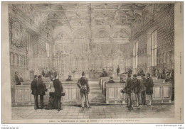 Le Réconstruction Du Palais De Justice - La Première Chambre Du Tribunal Civil - Page Original - 1879  -  3 - Documentos Históricos