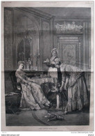 "les Premiers Pas", Tableau De M. Metzmacher - Page Original 1879 - Historical Documents