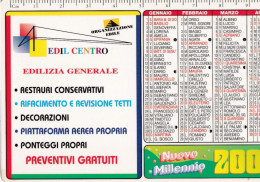 Calendarietto - Edilizia Generale - Torino - Anno 2000 - Small : 1991-00