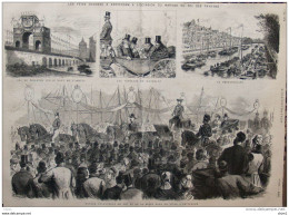 Les Fêtes Données à Amsterdam à L'occasion Du Mariage Du Roi Des Pays-Bas - Page Original 1879 - Historische Dokumente