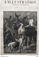 "une Chasse Sous Dagobert" - Tableau De M. Luminais - Page Original 1879 - Documents Historiques