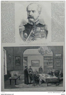 Général Rasgonoff - Audience De Congé Des Ambassadeurs Afghans à Tachkent - Page Original 1879 - Historical Documents