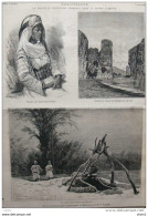 Femme D'El-Abioud-Sidi-Cheikh - Un Puits Dans L'oasis De Brezina - Page Original 1879 - Documenti Storici