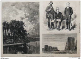 Albert Et Fernand Foureau Et Fernand Fau - La Source D'El-Haoueta - Page Original 1879 - Historische Dokumente