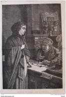 "les Bijoux De Famille", Tableau De M. Franz Huard - Page Original 1879 - Documenti Storici