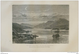 Loch Lomond Et Ben Lomond  -  Page Original 1879 - Historical Documents