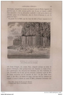 Extérieur De La Grotte De Fingal -  Page Original 1879 - Historical Documents