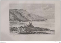 Eilan-Donan-Castle - Loch Alsh Et Loch Duich-  Page Original 1879 - Historical Documents