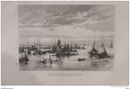 Storonoway- Retour De La Pêche Au Hareng -  Page Original 1879 - Historical Documents
