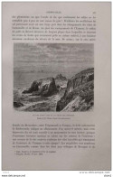 Le Cap Land's End Et Le Phare De Longships -  Page Original 1879 - Documents Historiques