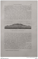 Vue En Coupe De L'extremité De La Jetée Du Port D'Ijmuiden -  Page Original 1879 - Historical Documents