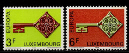 Luxembourg YT 724-725 Neuf Sans Charnière XX MNH Europa 1968 - Nuovi