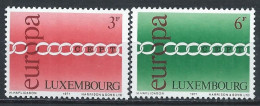 Luxembourg YT 774-775 Neuf Sans Charnière XX MNH Europa 1971 - Nuevos