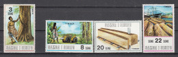 Samoa 1971 Mi Nr. 232 - 235, Hout Industrie, Timber, Postfris - Samoa (Staat)