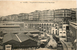 ALGERIE - ALGER - 10 - Vue Générale Du Boulevard De La République - Collection Régence  A. L. édit. Alger (Leroux) - Autres & Non Classés