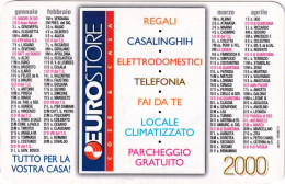 Calendarietto - Eurostore - Anno 2000 - Tamaño Pequeño : 1991-00