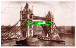 R536327 London. Tower Bridge. Valentine. RP - Andere & Zonder Classificatie