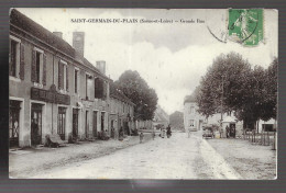 Saint Germain Du Plain, Grande Rue. Carte Inédite (A17p26) - Autres & Non Classés