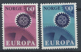 Norvège YT 509-510 Neuf Sans Charnière XX MNH Europa 1967 - Ungebraucht
