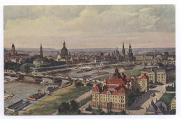 O-8010 Dresden Zeppelin-Ansicht Der Ministerien U. Der Altstadt - Dresden