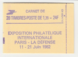 France Carnet N° 2101-C2 ** Conf. 8 Gomme Brillante Philexfrance 82 - Otros & Sin Clasificación