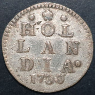 Provincial Dutch Netherlands Holland Hollandia 2 Stuiver 1730 Silver - Monete Provinciali