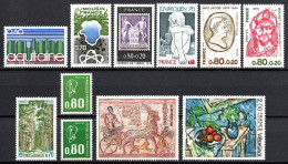 Année 1976 - Lot De 11 Timbres - Neuf ** - Neufs