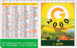 Calendarietto - L.gobbi - Campo Ligure - Genova - Anno 2000 - Petit Format : 1991-00
