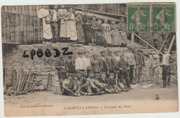 CPA - 64 - SAINT MARTIN D' ARROSSA - Personnel Des Mines - Belle Animation - 1918 - RARE - - Altri & Non Classificati