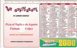 Calendarietto - La Crepizzeri - Settimo Torinese - Anno 2000 - Petit Format : 1991-00
