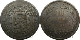 Luxembourg - Grand-Duché - Willem III - 10 Centimes 1855 A - TB/VF25 - Mon5824 - Luxemburgo