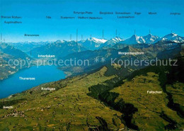 12652082 Aeschi BE Ausblick Vom Niesen Thunersee Alpenkette Aeschi Spiez - Other & Unclassified